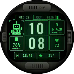 Retro-CTR Terminal Watch Face — Android app icon