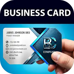Business Card Maker & Editor — Android app icon