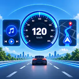 Car Dashboard: GPS Speedometer — Android app icon
