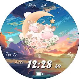 BFF18- Cute Little Doodle Cow — Android app icon