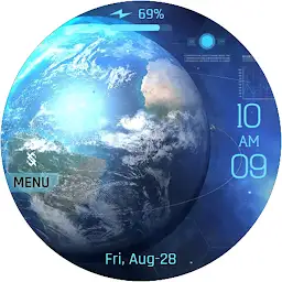 BFF62- Technology Earth HUD — Android app icon