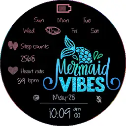 BFF69- Neon Art Mermaid — Android app icon