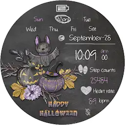 BFF102- Halloween Pumpkin Bat — Android app icon