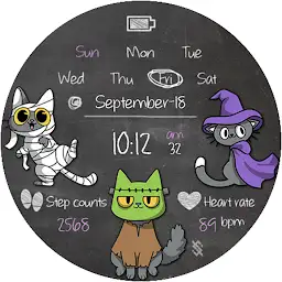 BFF103- Halloween Cats Witch — Android app icon