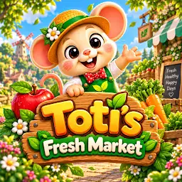 Toti: Fresh Market Learn Words — Android game icon