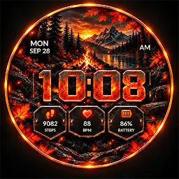 YSR030 Autumn Ember Watch Face — Android app icon