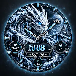YSR058 Ice Dragon Watch Face — Android app icon