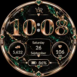 YSR026 Marble Hearts Watchface — Android app icon