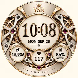 YSR019 Gilded Precision — Android app icon