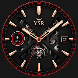 YSR018 Onyx Calibre Watch Face — Android app icon