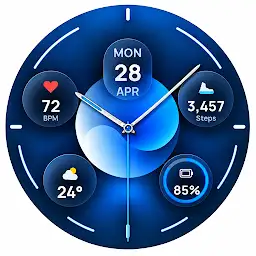 YSR063 Wave Watch Face — Android app icon