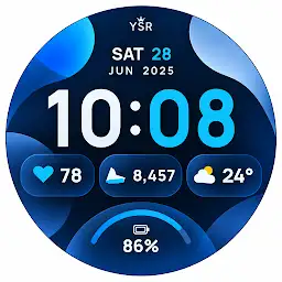 YSR062 Wave Watch Face — Android app icon