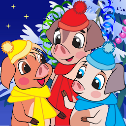 Three Little Pigs Xmas Story — Android game icon