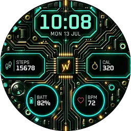 Circuit Sentinel Watch Face — Android app icon