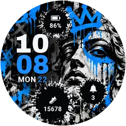 Cobalt Sovereign Watch Face — Android app icon