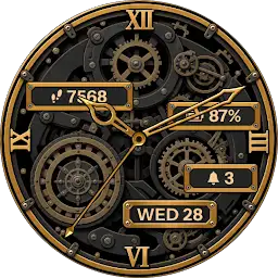Gilded Mechanism Watch Face — Android app icon