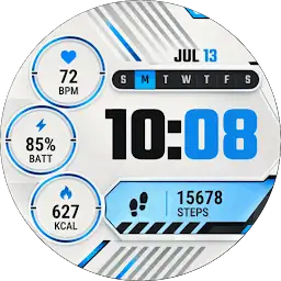 Glacier Telemetry Watch Face — Android app icon