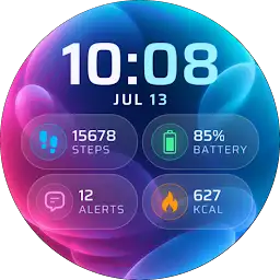 Glass Nebula Watch Face — Android app icon