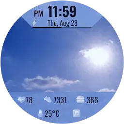 Glassy Sky Watch Face — Android app icon