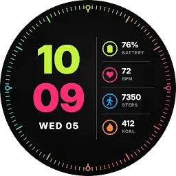 Neon Riot Watch Face — Android app icon