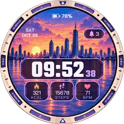 Twilight Bayfront Watch Face — Android app icon
