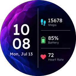 Violet Silk Watch Face — Android app icon