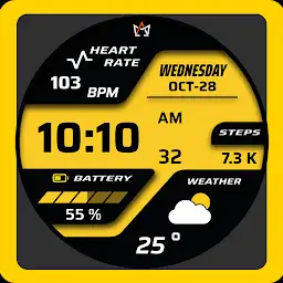 AN013-D Digital Watch Face — Android app icon