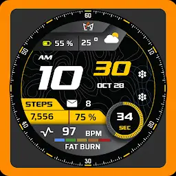 AN015-D Digital Watchface — Android app icon
