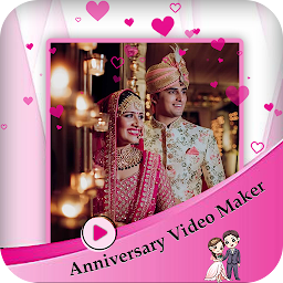 Anniversary video maker — Android app icon