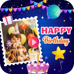 Birthday Video Maker With Song — Android app icon