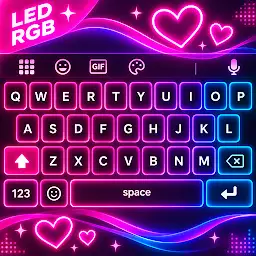 LED Keyboard Neon Themes — Android app icon