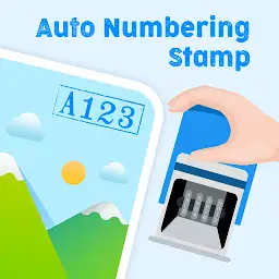 Auto Numbering Sequence Stamp — Android app icon