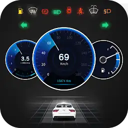 GPS Speedometer OBD2 Dashboard — Android app icon