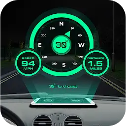 GPS Compass & HUD Speedometer — Android app icon