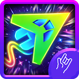 Geometry Vibes Neon — Android game icon
