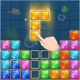 Puzzle Block Ocean Fish — Android app icon