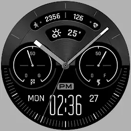 BRN192 Minimal Watch Face — Android app icon