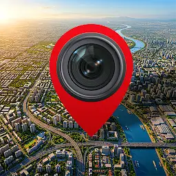 MeShot: GPS Camera & Geo Stamp — Android app icon