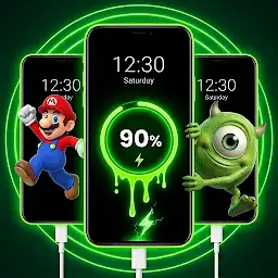3D Battery Charging Animation — Android app icon