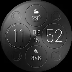 Metis - Metallic Watch Face — Android app icon