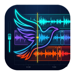 Multi Track Audio Editor — Android app icon