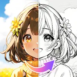 ColorPrint: AI Sketch & Print — Android app icon