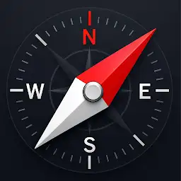 Digital Compass: GPS & Map — Android app icon