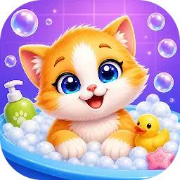 Cute Cat Care and Kitty Salon — Android game icon