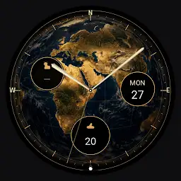 Atlas: Globe Analog Watch Face — Android app icon