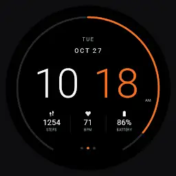 Minimal: Clean Digital Face — Android app icon