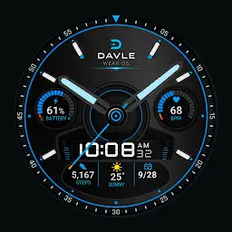 DAVLE KYANOS Hybrid Watch Face — Android app icon