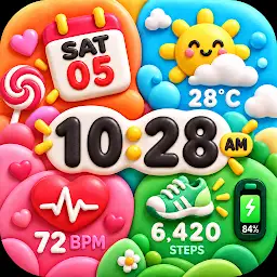 Clayday: Cute 3D Watch Face — Android app icon