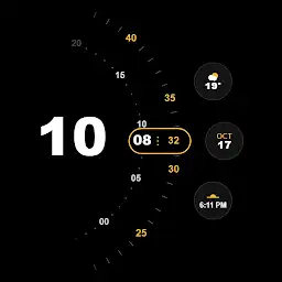 Minimal Concentric Watch Face — Android app icon