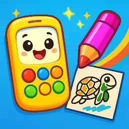 Kids Coloring & Baby Phone — Android game icon